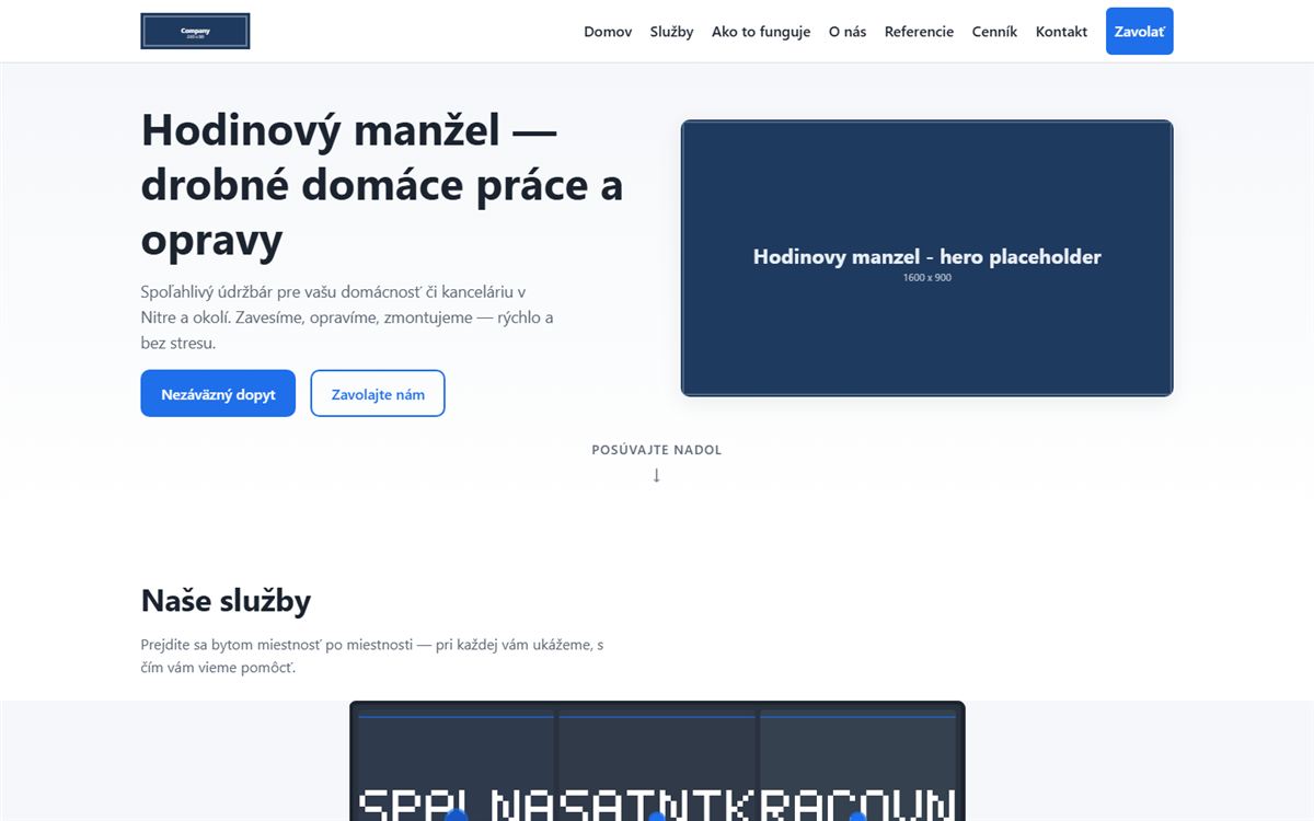 Hodinový manžel Nitra